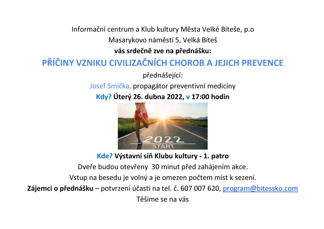 Příčiny vzniku civilizačních chorob a jejich prevence