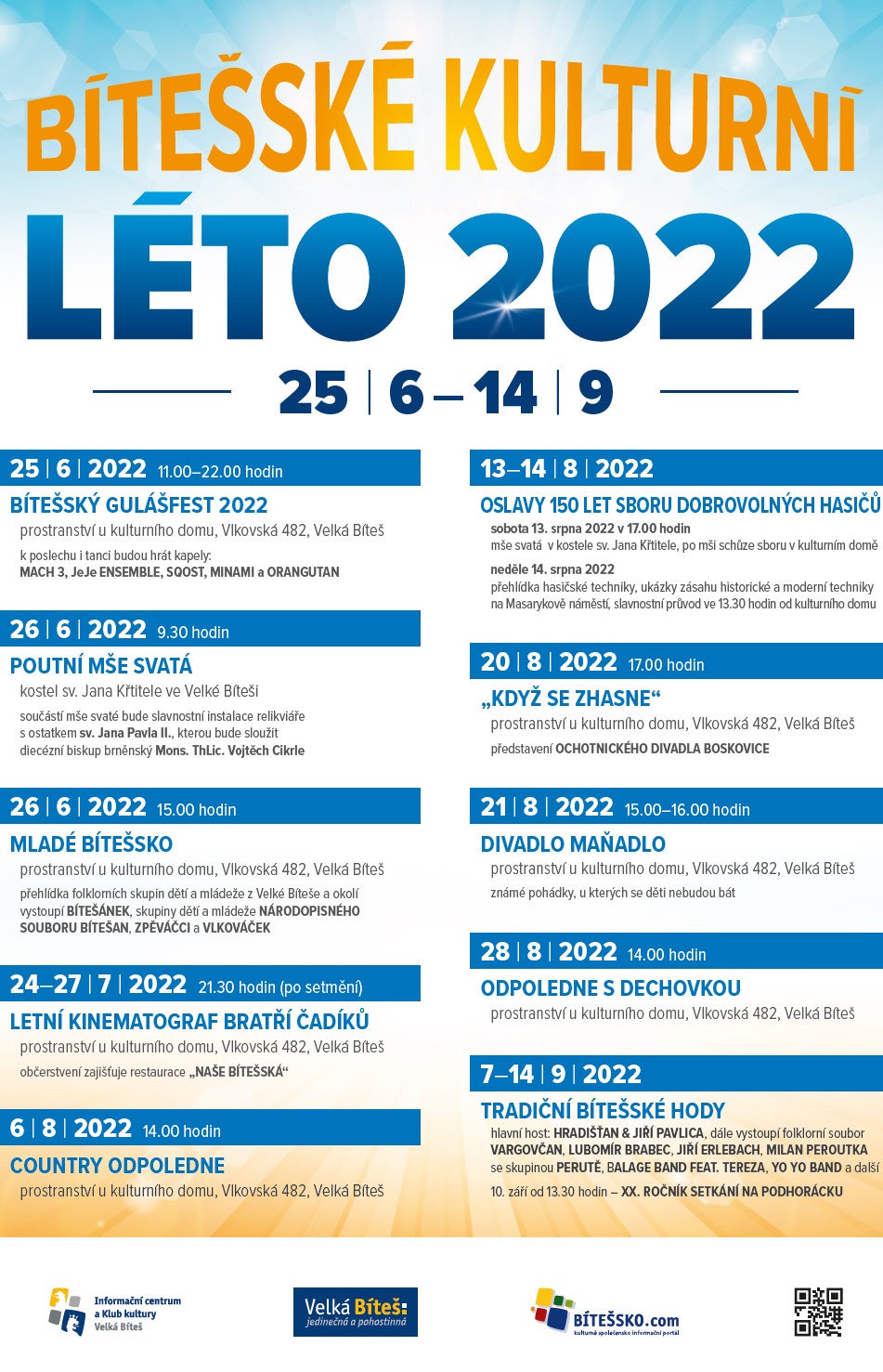 Bítešské kulturní léto 2022