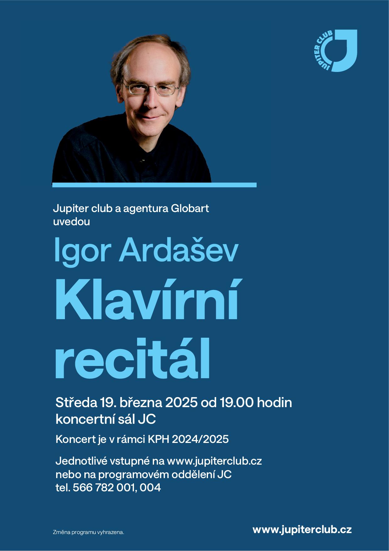 IGOR ARDAŠEV - KLAVÍRNÍ RECITÁL