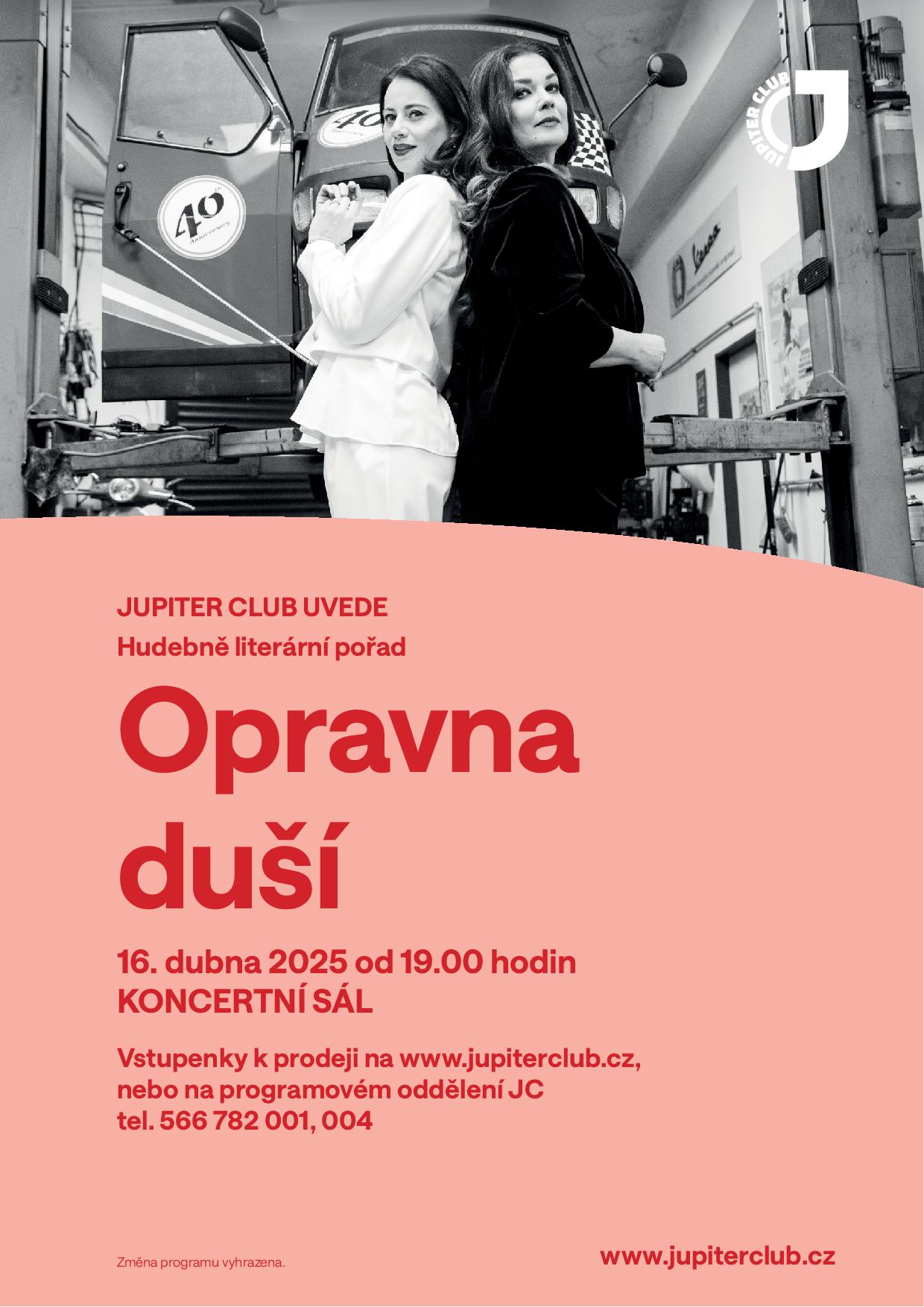OPRAVNA DUŠÍ - autorské čtení