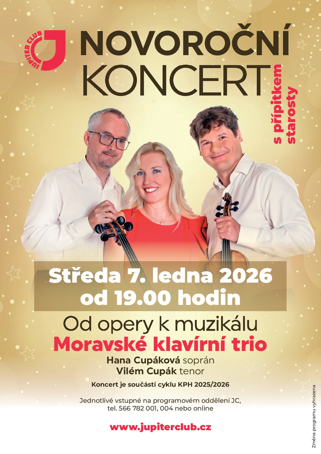 NOVOROČNÍ KONCERT S PŘÍPITKEM