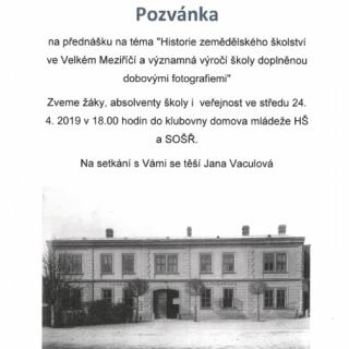 Historie zemědělského školství ve Velké Meziříčí a význ...