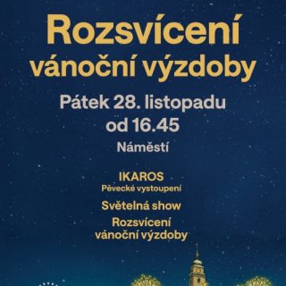 Rozsvícení vánoční výzdoby