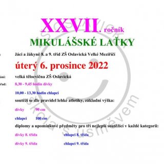 XXVII. ročník Mikulášské laťky