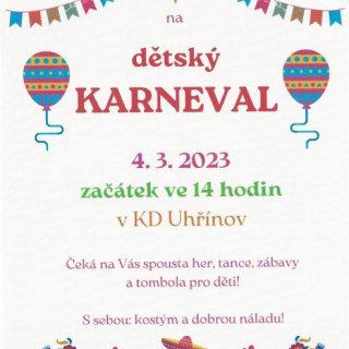 Dětský karneval v Uhřínově