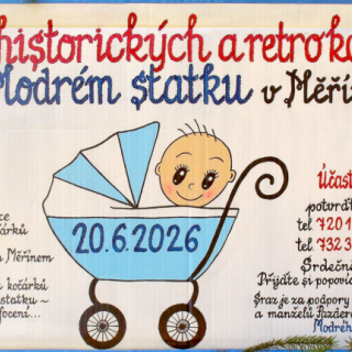 Sraz historických a retro kočárků v Měříně