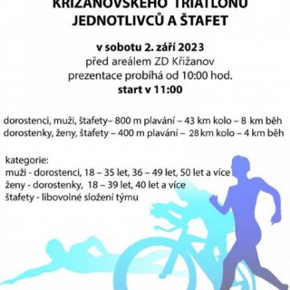 34. ročník Křižanovského triatlonu jednotlivců a štafet
