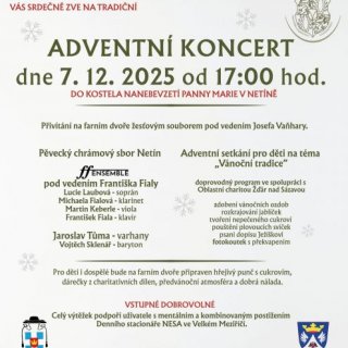 Adventní koncert v Netíně