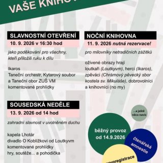 Slavnostní otevření knihovny