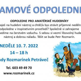 Léto s Rozmarínkem: Odpoledne pro amatérské hudebníky