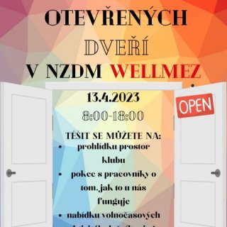 Den otevřených dveří v NZDM Wellmez