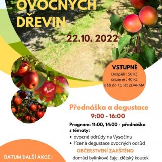Přednáška o ovocných dřevinách s doprovodným programem