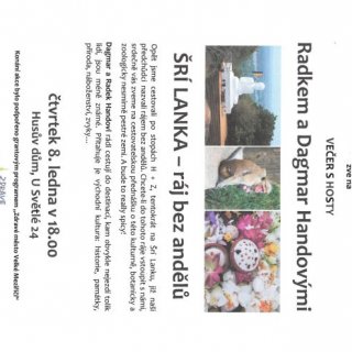 Večer s hosty - Srí Lanka - ráj bez andělů