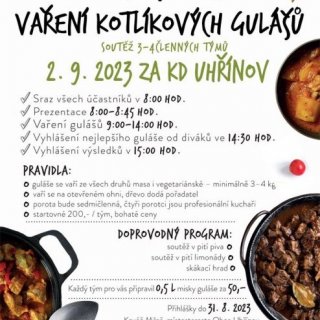 3. ročník vaření kotlíkových gulášů v Uhřínově