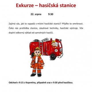 Exkurze - hasičská stanice