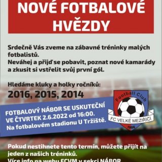 Fotbalový nábor malých fotbalistů