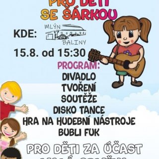 ZÁBAVNÉ ODPOLEDNE PRO DĚTI SE ŠÁRKOU