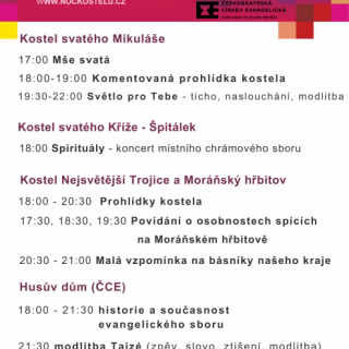 Noc kostelů ve Velkém Meziříčí