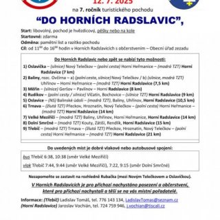 Turistický pochod do Horních Radslavic