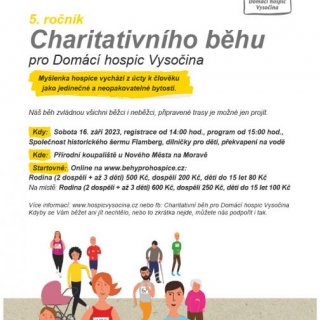 5. ročník Charitativního běhu pro Domácí hospic Vysočin...