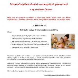Distribuční sazby a struktura složenky za elektřinu