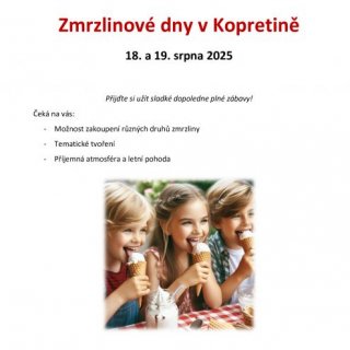 Zmrzlinové dny v Kopretině