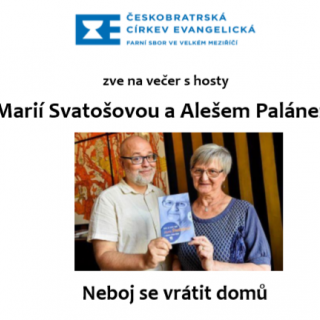 Večer s hosty Marií Svatošovou a Alešem Palánem