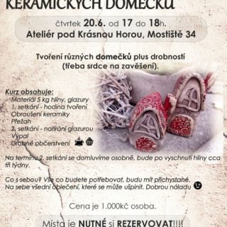 Tvoření keramických domečků