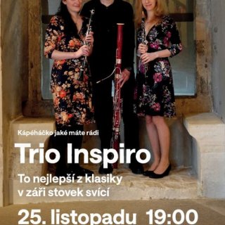 TRIO INSPIRO - TO NEJLEPŠÍ Z KLASIKY V ZÁŘI STOVEK SVÍC...
