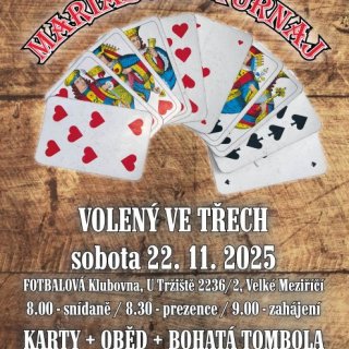 Mariášový turnaj ve volené trojce