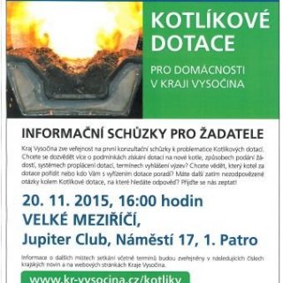 Seminář KOTLÍKOVÉ DOTACE pro domácnosti'