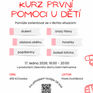 Kurz první pomoci u dětí