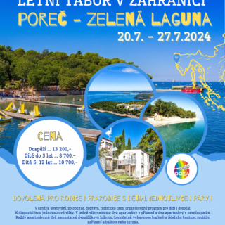 Letní tábor v zahraničí Poreč - Zelená laguna