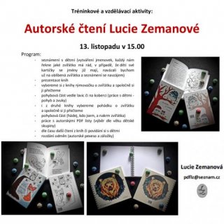 Autorské čtení Lucie Zemanové