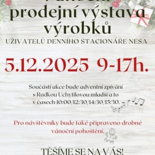 Vánoční prodejní výstava výrobků
