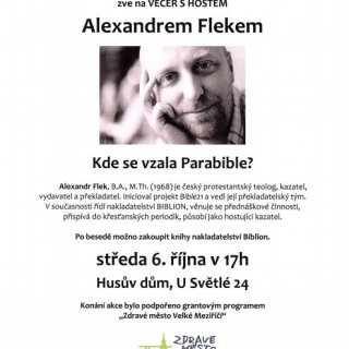 Večer s hostem Alexandrem Flekem