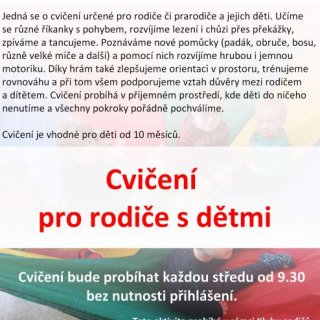 CVIČENÍ PRO RODIČE S DĚTMI