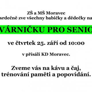 Kavárnička pro seniory