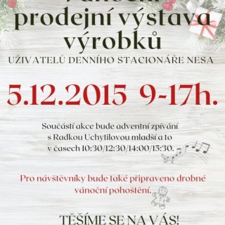 Vánoční prodejní výstava výrobků