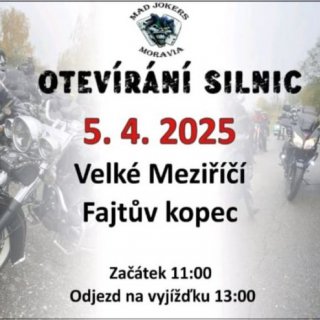 Otevírání silnic ve Velkém Meziříčí