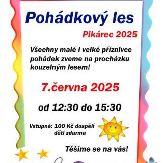Pohádkový les Pikárec 2025