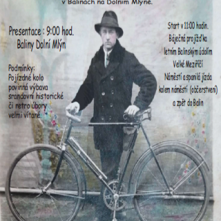 Setkání historických bicyklů v Balinách