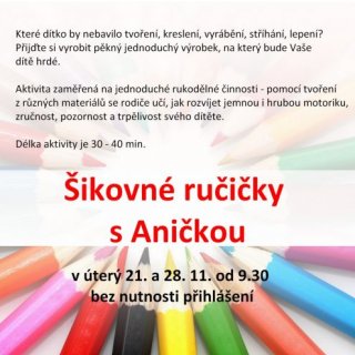 Šikovné ručičky s Aničkou