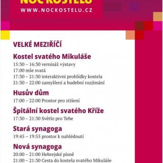 Noc kostelů ve Velkém Meziříčí