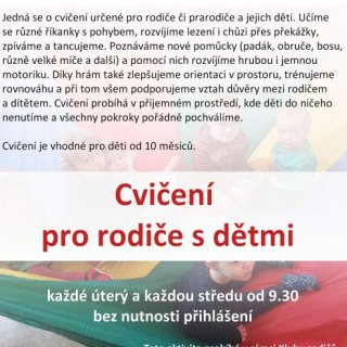 CVIČENÍ PRO RODIČE S DĚTMI
