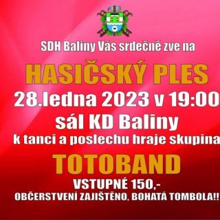 Hasičský ples Baliny