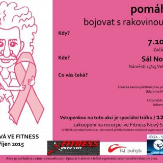 Růžová ve fitness - pomáhám bojovat s rakovinou prsu
