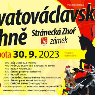 Svatováclavské ohně Stránecká Zhoř