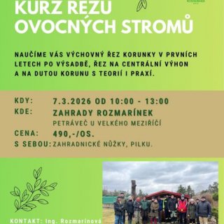 Kurz řezu ovocných stromů