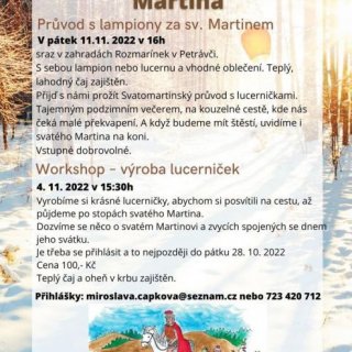 Průvod s lampiony za sv. Martinem